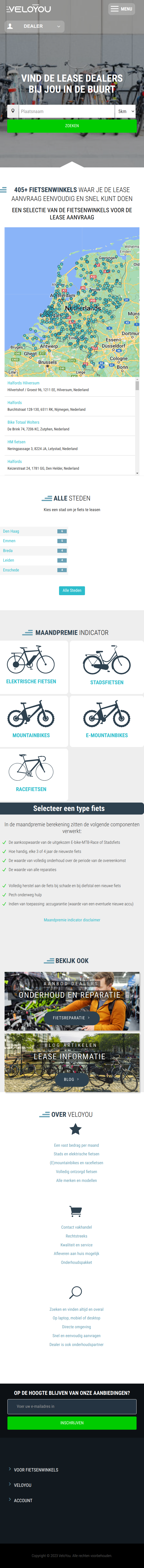 VeloYou monthly-fee calculator and lease form